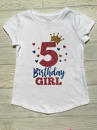 Birthday Crown Skirt Set Available for birthday Size 5