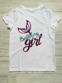 Mermaid Birthday Girl Skirt Set size 7/8