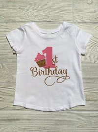 Birthday Cupcake Skirt Set Available for birthday Size 12 month