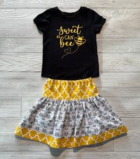 Sweet as Can Bee Skirt Set