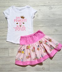 Princess Skirt Set Available for birthday Size 4