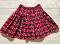Christmas,  Believe, Ornament,  Skirt Set, Holiday Skirt Set,  Christmas Skirt, Buffalo Plaid Size 4