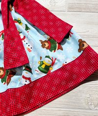 Snowman on Sleds Christmas Dress Size 5