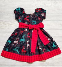 Red Reindeer Christmas Dress, size 4