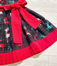 Red Reindeer Christmas Dress, size 4