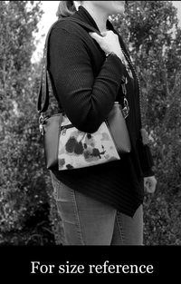 Halloween Bag, Crossbody bag, Christmas gift for her, Black Faux Leather, Queen Bag
