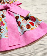Peasant Style Dress, Donut Fabric, Donut Dress, Donut theme party, Birthday party dress, Easter Dress