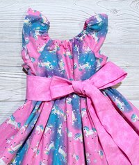 Unicorn Dress, Birthday Dress, Birthday Girl, Summer Dress