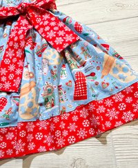 Christmas Houses,  Christmas Dress, Gingerbread House, Christmas Cookies, Size 6