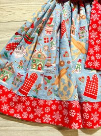 Christmas Houses,  Christmas Dress, Gingerbread House, Christmas Cookies, Size 6