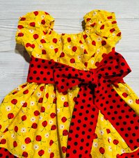 Size 18-24m Peasant Style Dress, Floral Dress, Spring Dress, Summer Dress, Sundress