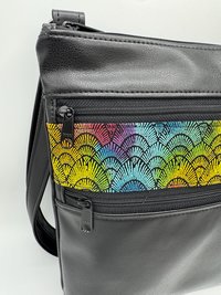 Triple Zip Crossbody Bag, Crossbody Purse, Christmas gift for her