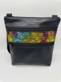 Triple Zip Crossbody Bag, Crossbody Purse, Christmas gift for her