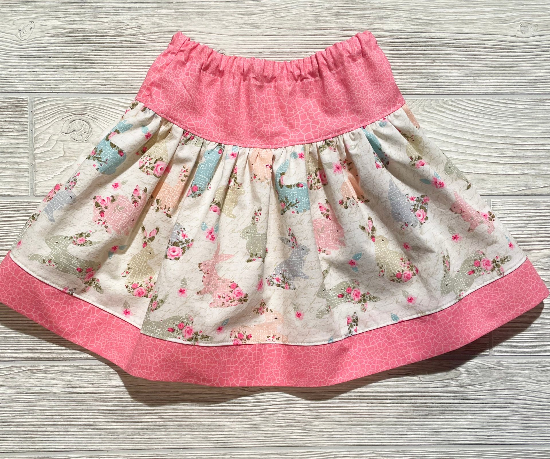 Happy Easter Bunny Skirt Set Holiday Special Occasion Size 2t