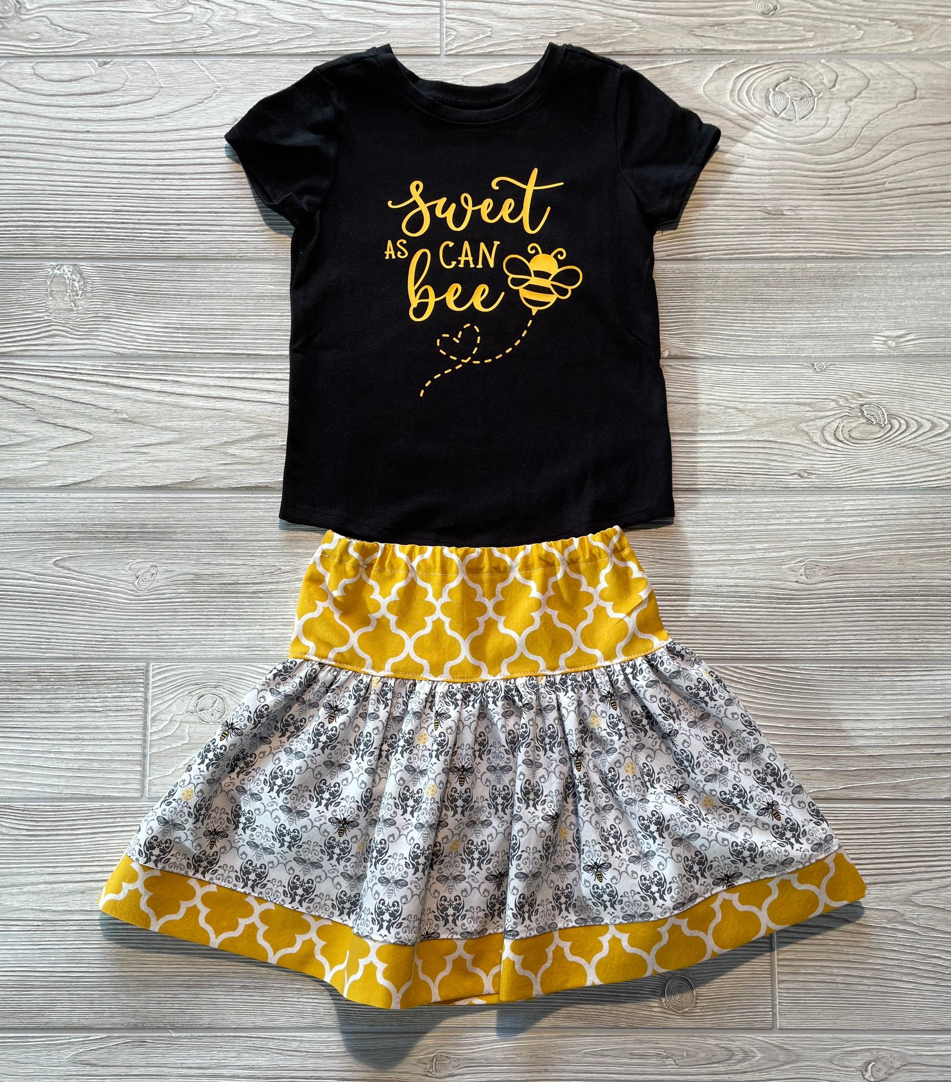 Sweet as Can Bee Skirt Set