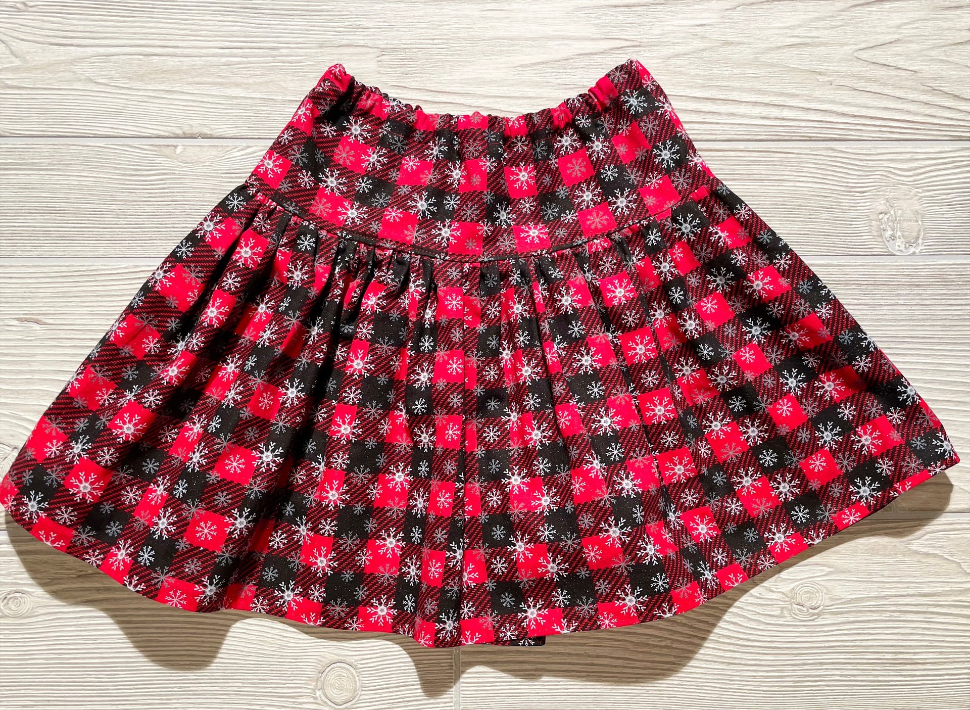 Christmas,  Believe, Ornament,  Skirt Set, Holiday Skirt Set,  Christmas Skirt, Buffalo Plaid Size 4