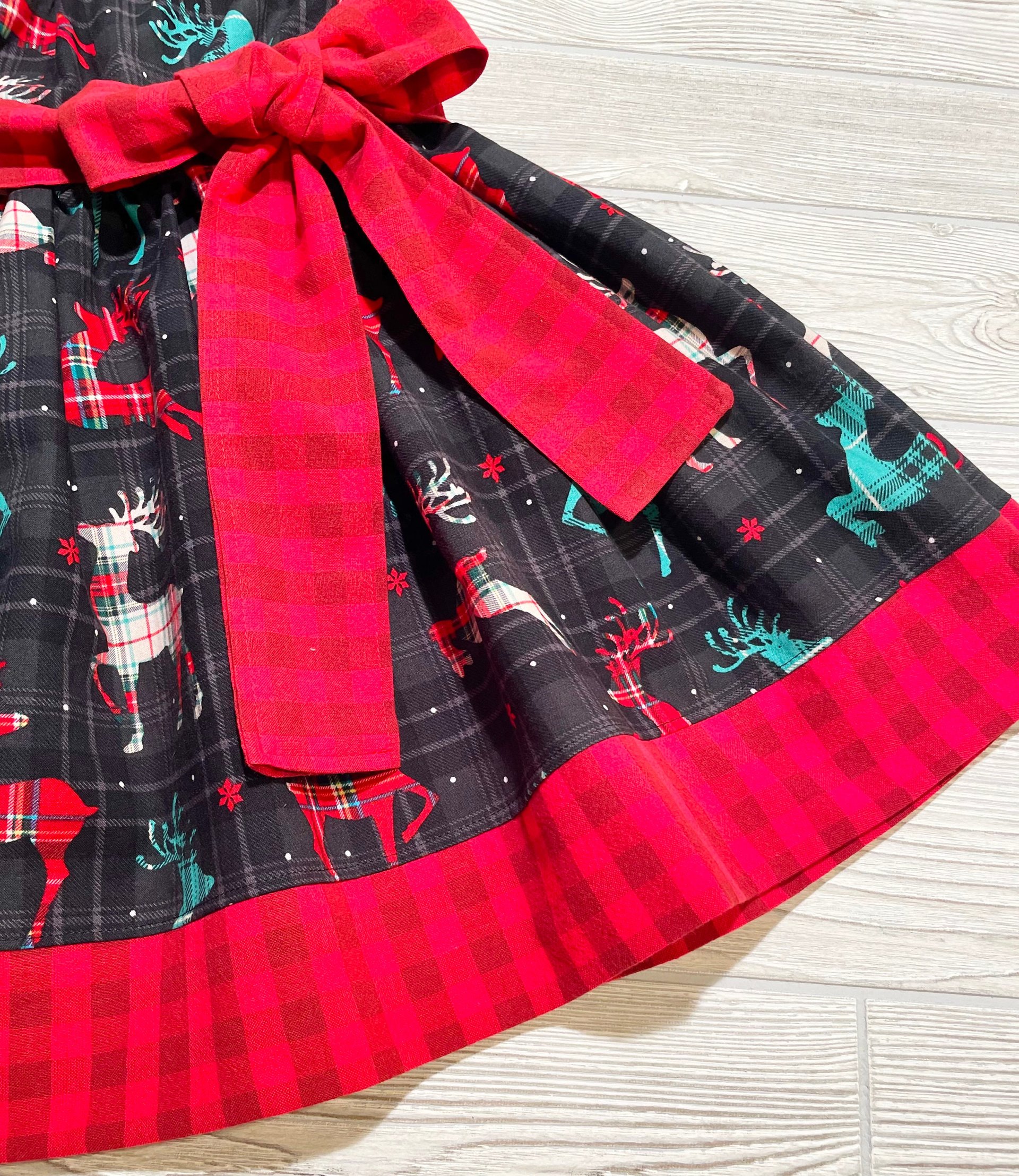 Red Reindeer Christmas Dress, size 4