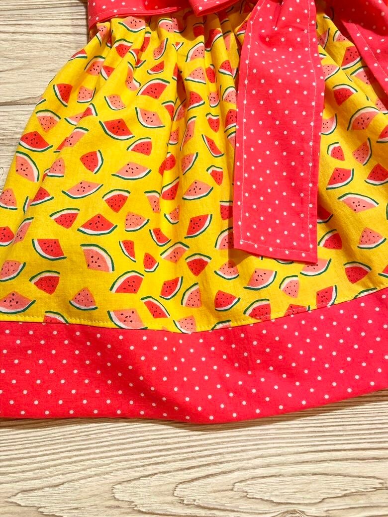 Watermelon Dress, Birthday Dress, Birthday Girl, Summer Dress
