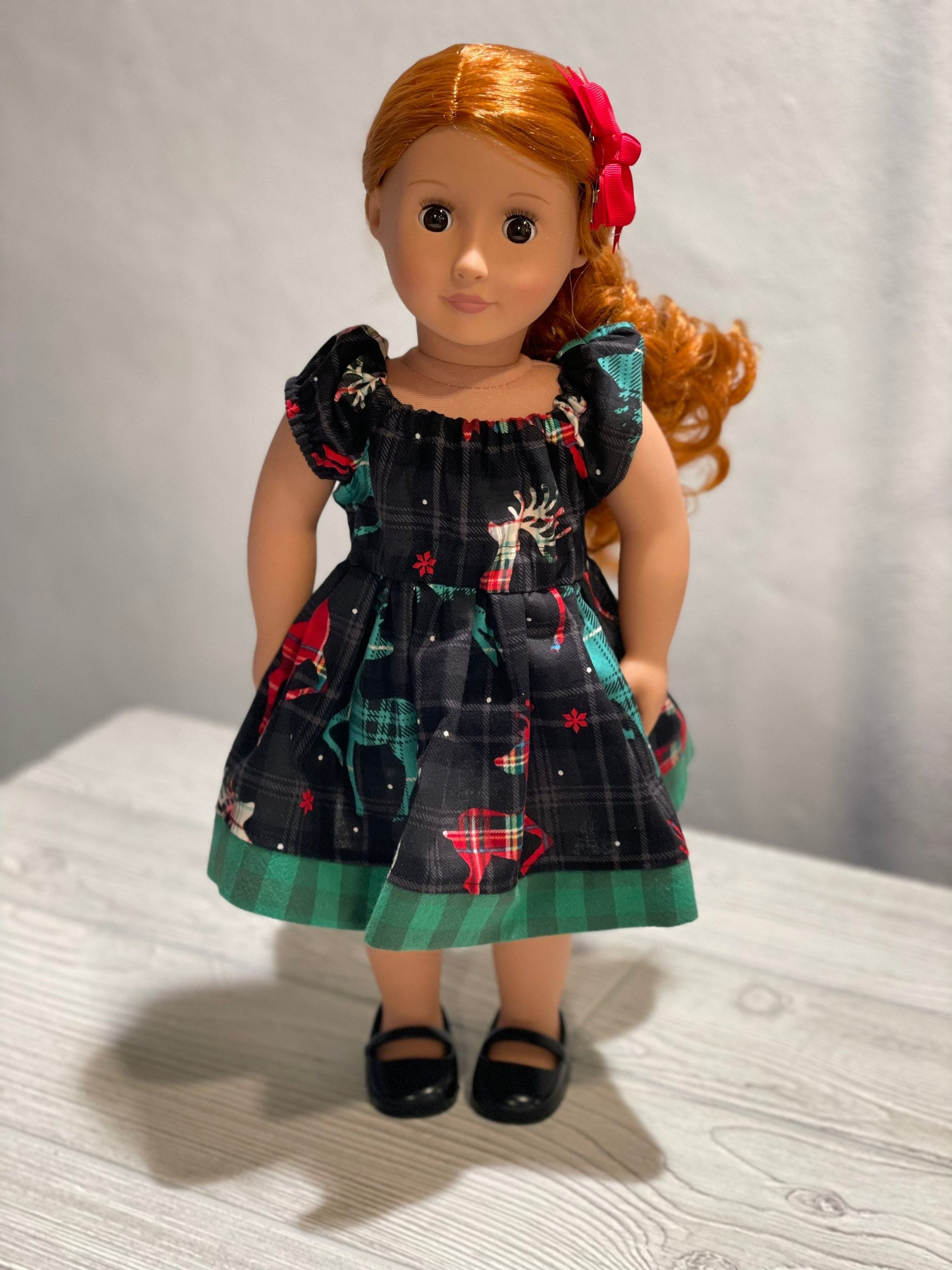 Christmas Skirt Set, Believe,  Holiday Skirt Set, Special Occasion Skirt Set, Reindeer Skirt, Size 7/8