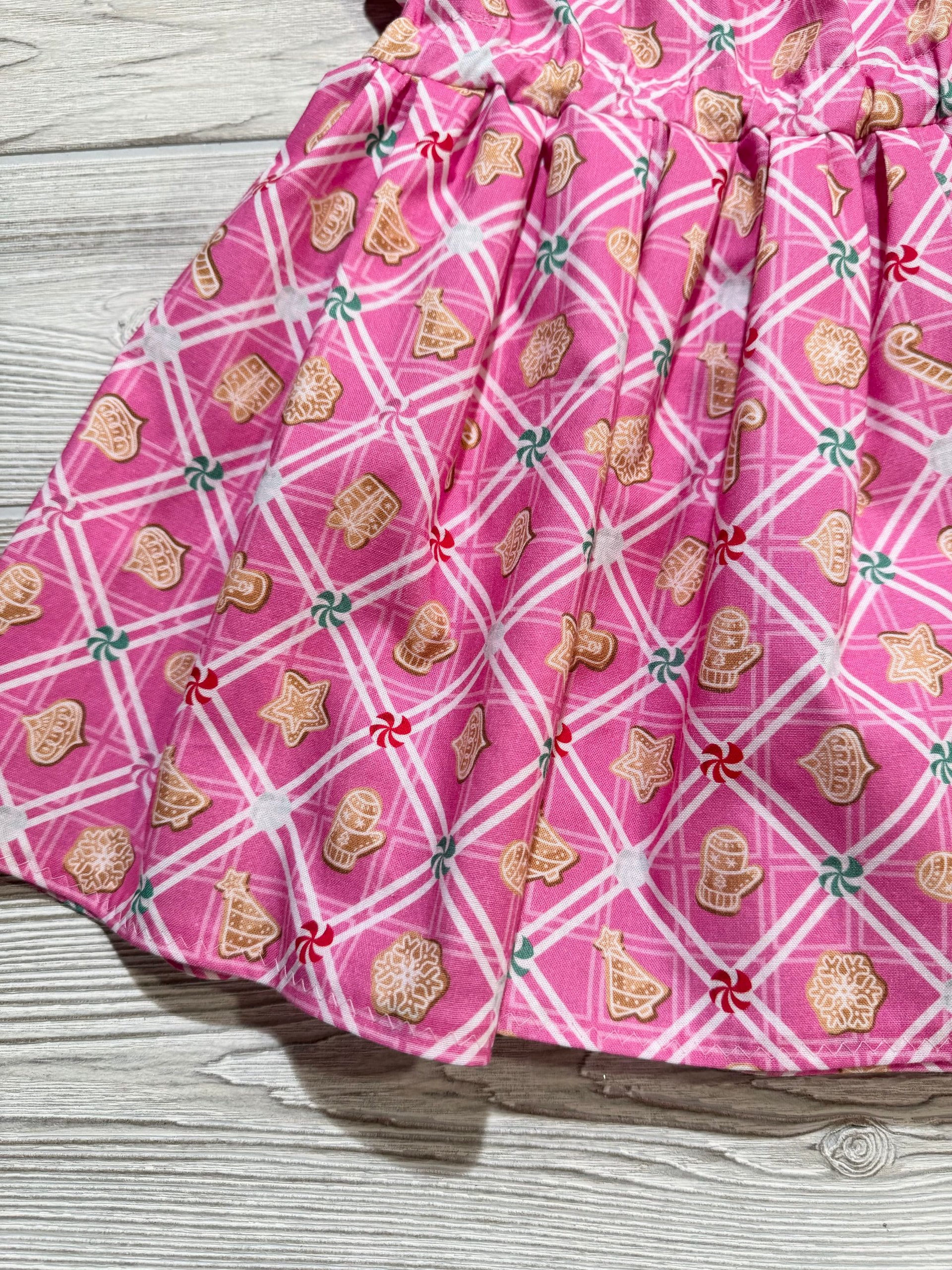 Christmas Dress, Christmas Cookies Dress, Fancy Dress, Party Dress, Holiday Dress, Size 18-24 month