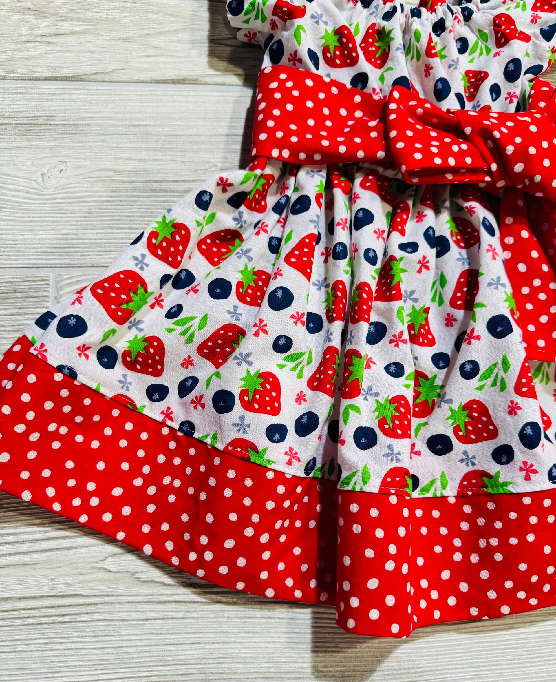Strawberry Dress, Birthday Dress, Birthday Girl, Summer Dress