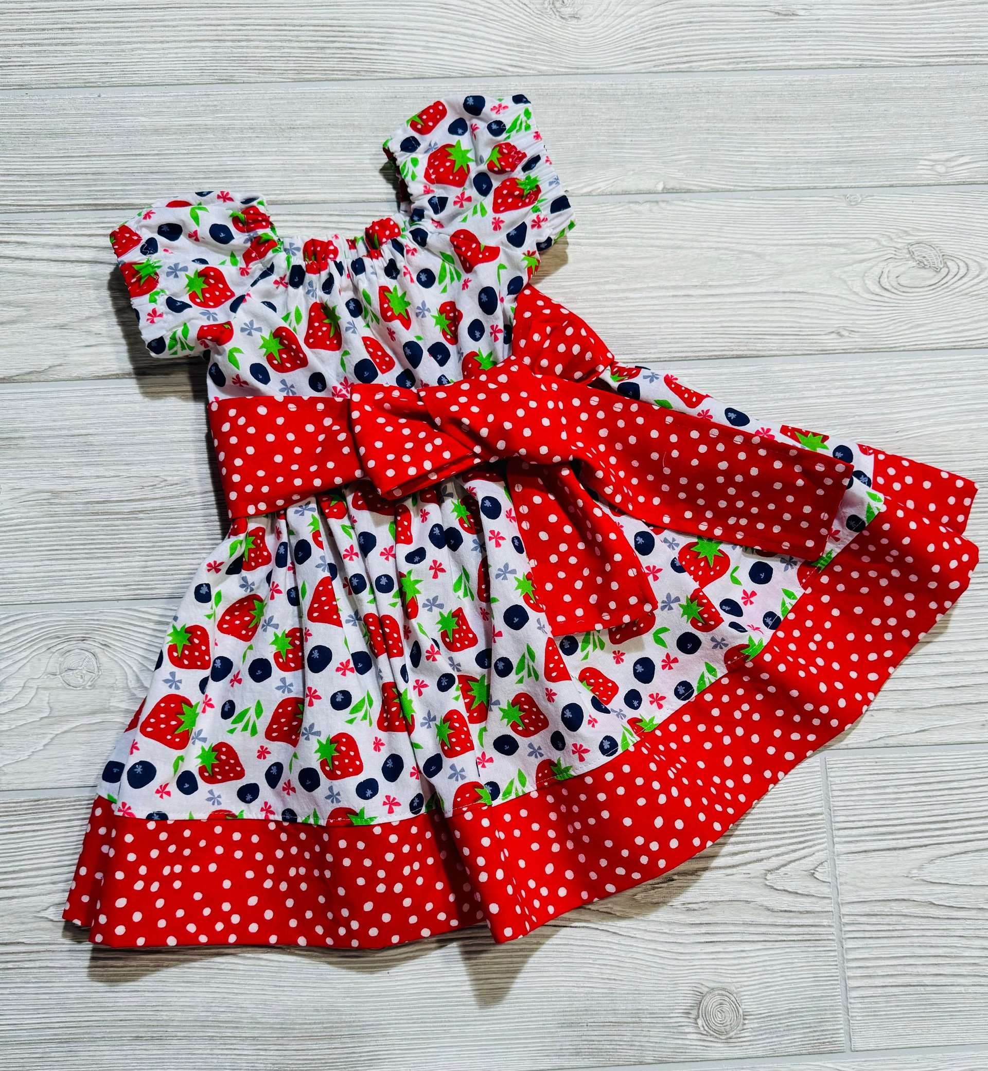 Strawberry Dress, Birthday Dress, Birthday Girl, Summer Dress