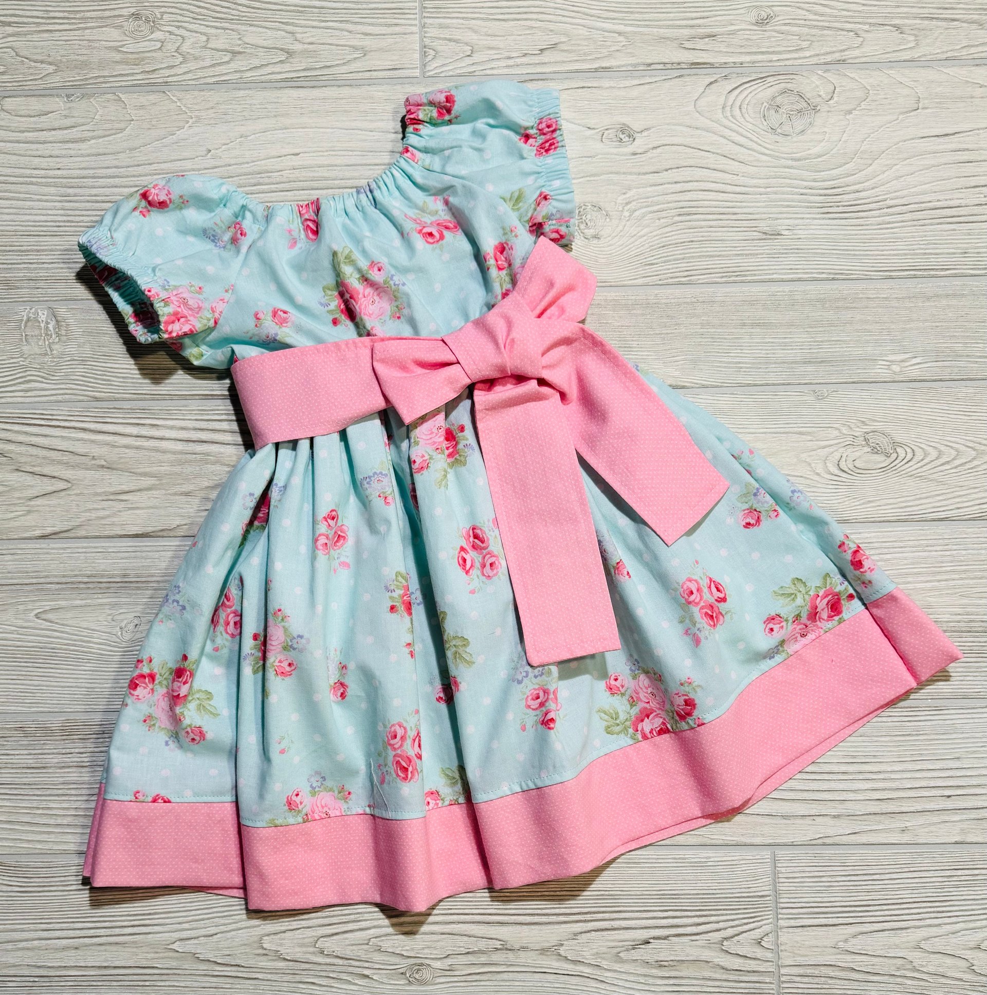 Size 4 Peasant Style Dress, Floral Dress, Spring Dress, Summer Dress, Sundress